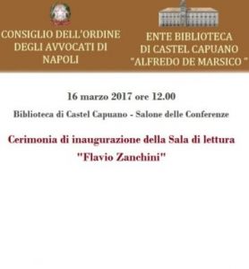 Inaugurazione Sala Zanchini 